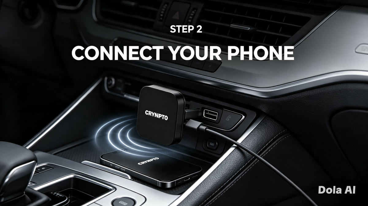 Crynpto Wireless CarPlay Android Auto Adapter