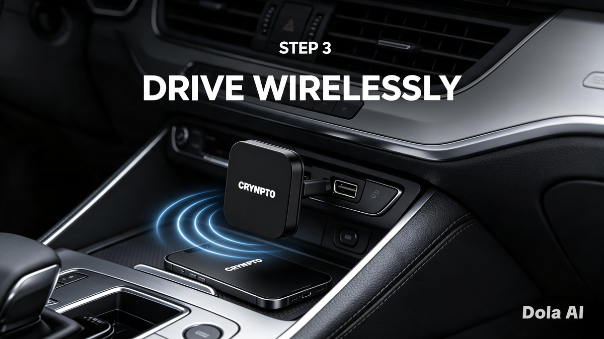 Crynpto Wireless CarPlay Android Auto Adapter
