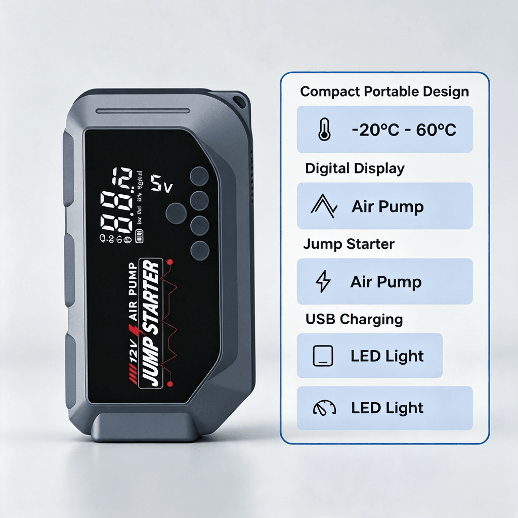 Crynpto 4 in 1 Jump Starter - Crynpto