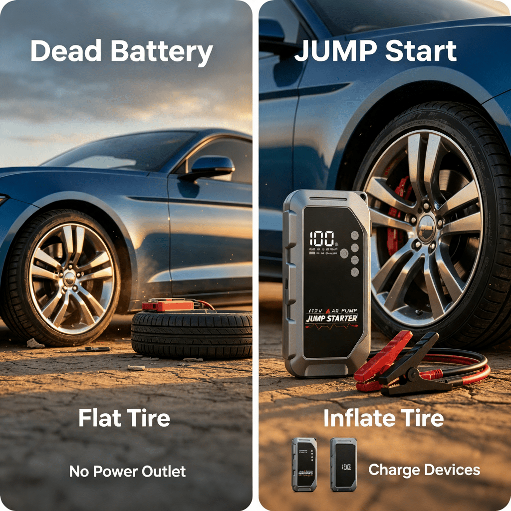 Crynpto 4 in 1 Jump Starter - Crynpto