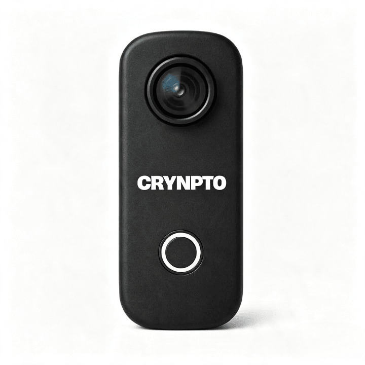 Crynpto Camera Compact 4K Wearable POV Action Camera - Crynpto