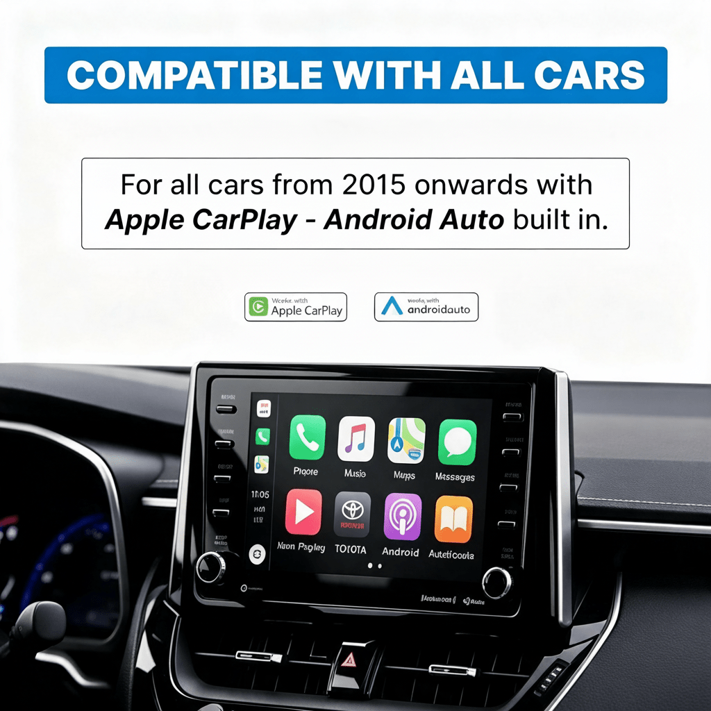 Crynpto Wireless CarPlay Android Auto Adapter - Crynpto
