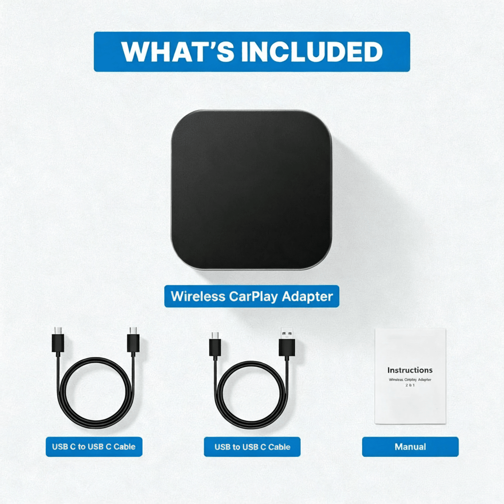 Crynpto Wireless CarPlay Android Auto Adapter - Crynpto