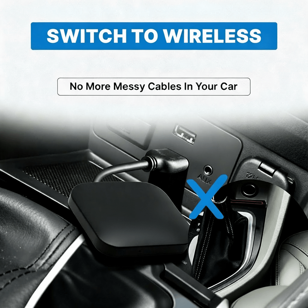Crynpto Wireless CarPlay Android Auto Adapter - Crynpto